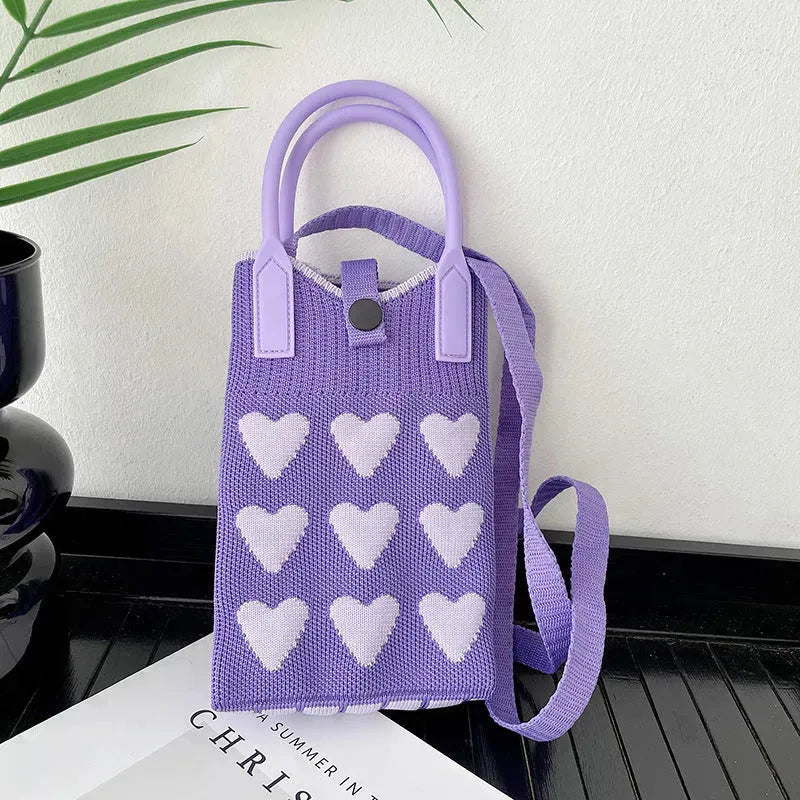 Love Mini Knit Shoulder Crossbody Bag - Bella Enchanté